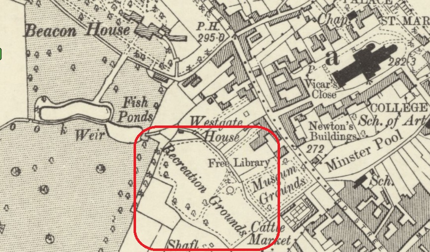 Lichfield - Recreation Grounds : Map credit National Library of Scotland